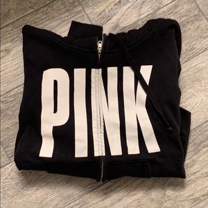 Black Victoria’s Secret PINK zip hoodie